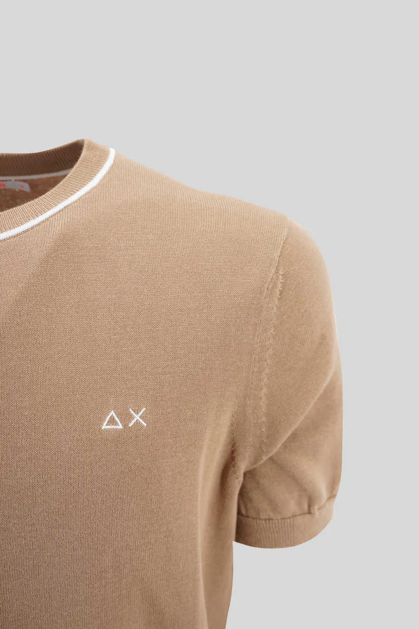 Beige Cotton T-Shirt