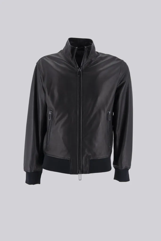 Black Semi-aniline Lambskin Jacket