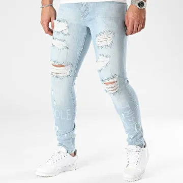 Blue Washed Slim Jeans