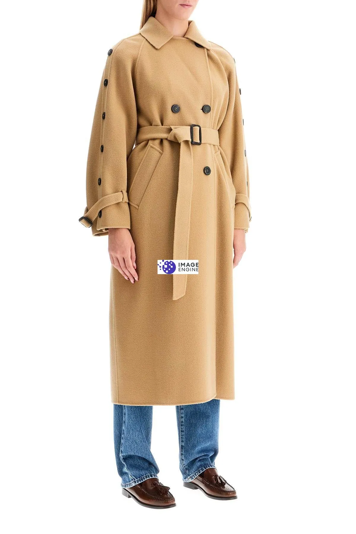 Cappotto 'Natale' con maniche abbottonate