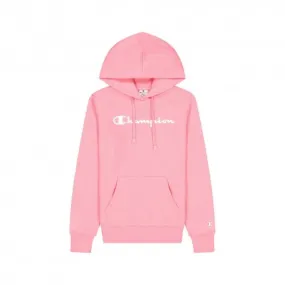 Champion Felpa Logo Basic Rosa Donna