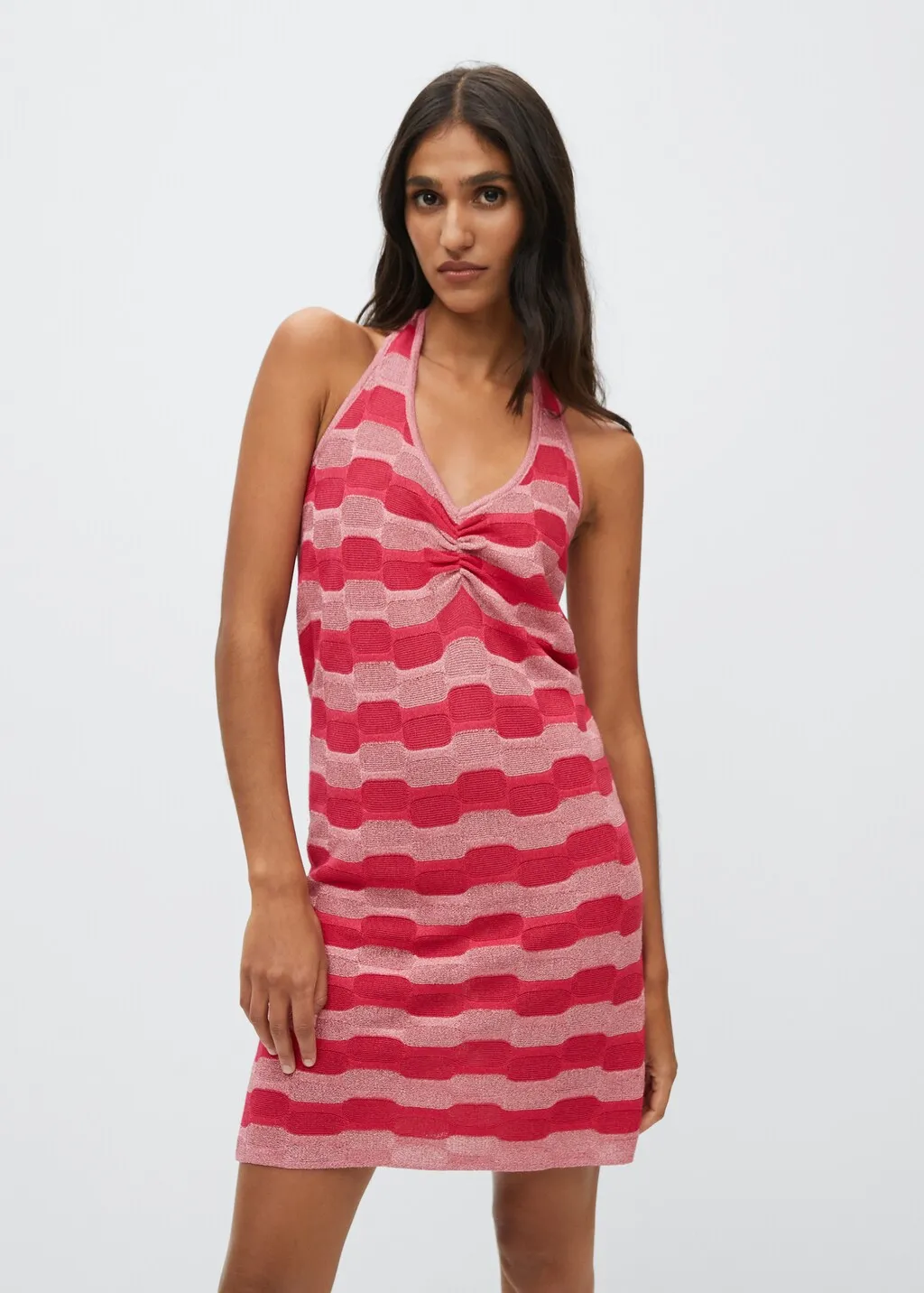 Dress with back slit