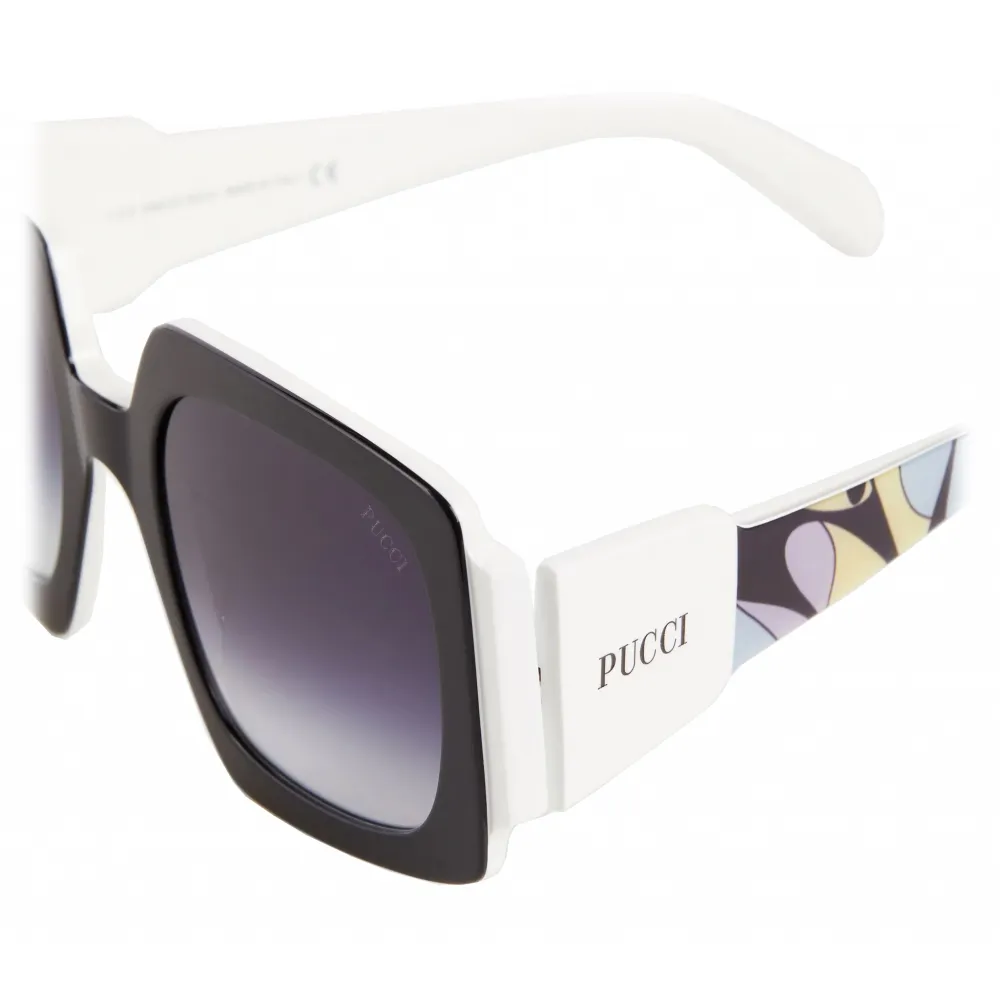 Emilio Pucci - Occhiali da Sole Rettangolari con Stampa Alex - Nero - Occhiali da Sole - Emilio Pucci Eyewear