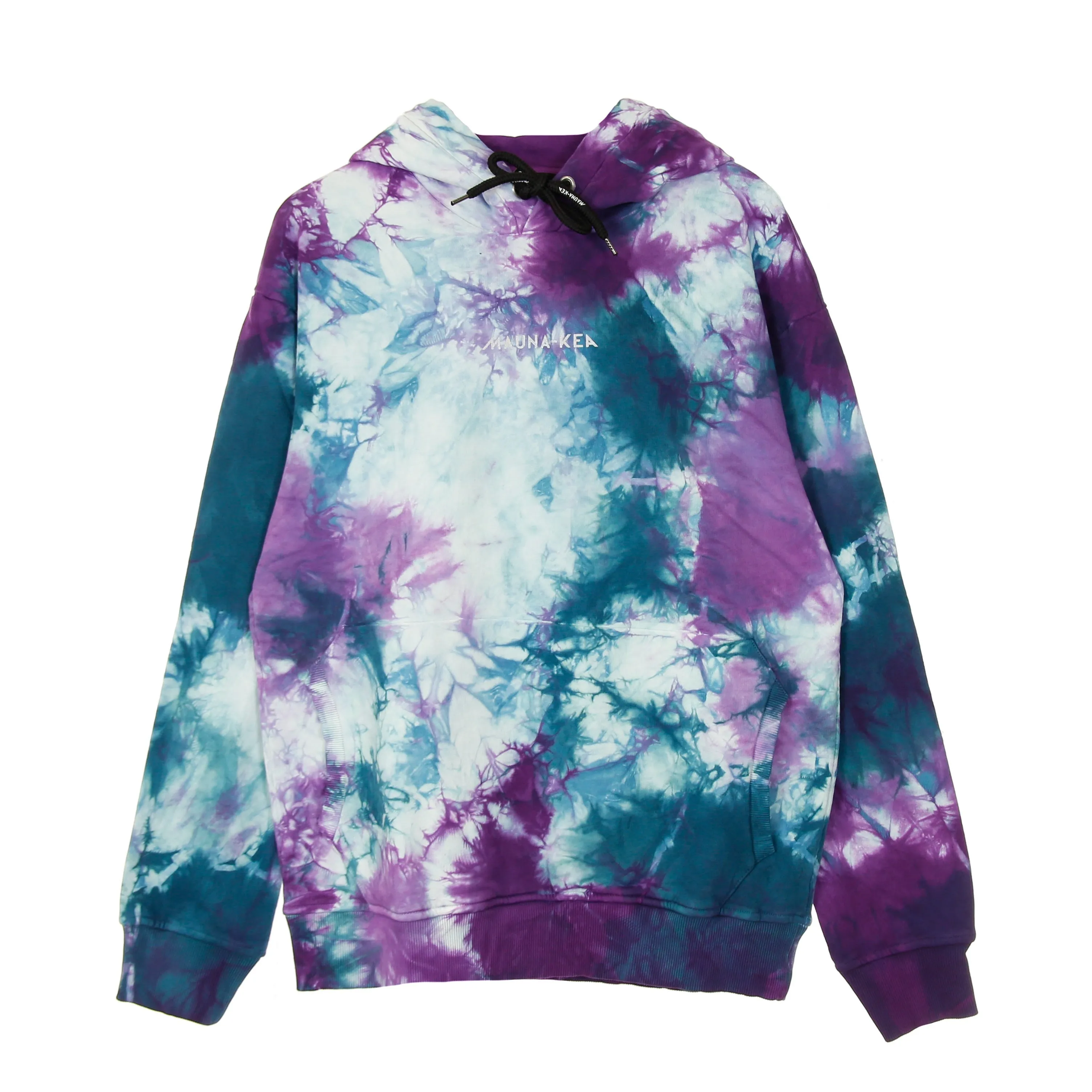 Felpa Uomo Leggera con Cappuccio Fantasia Tie Dye Multicolore