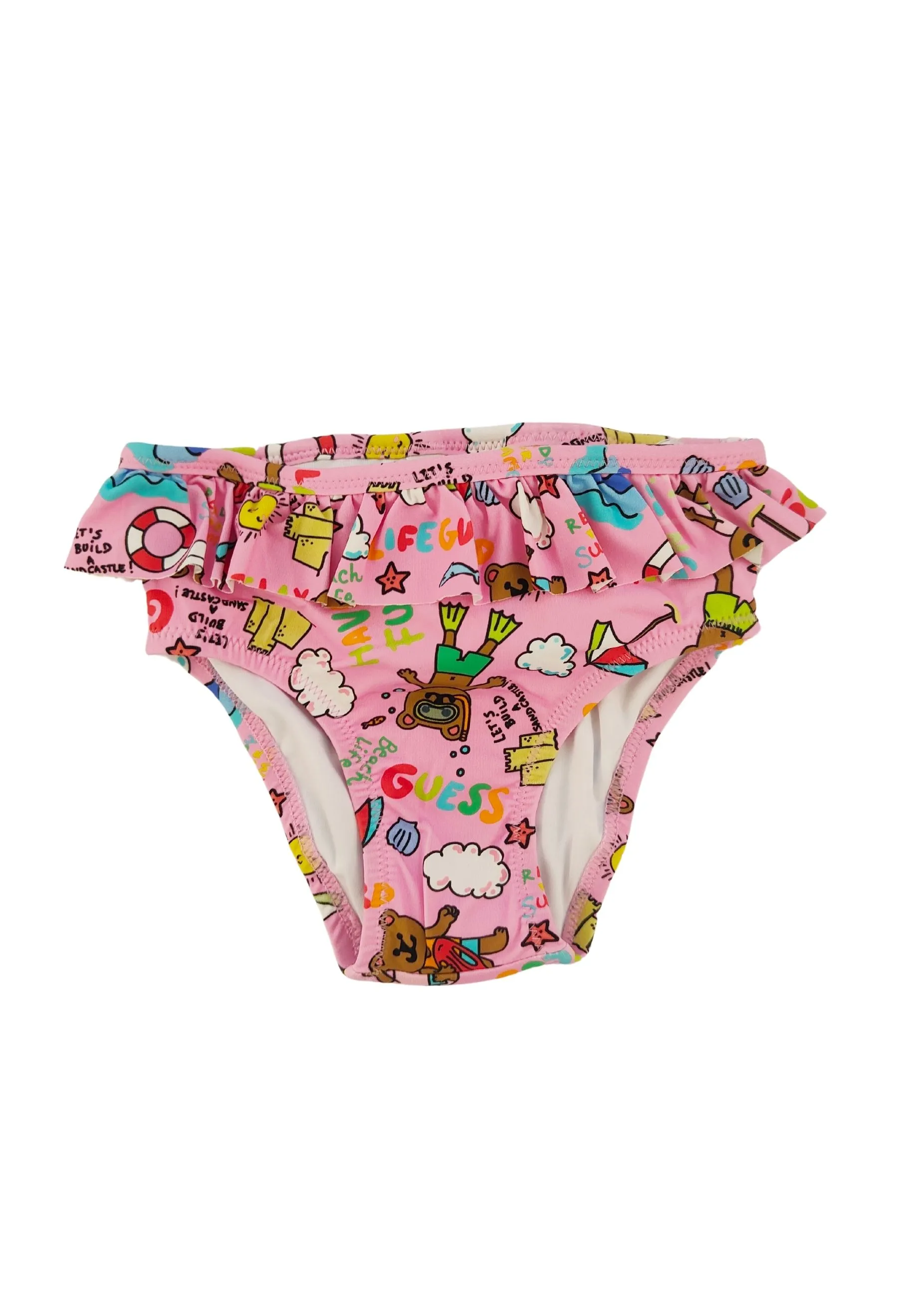 GUESS Kids Pink Fantasy Slip Swimsuit