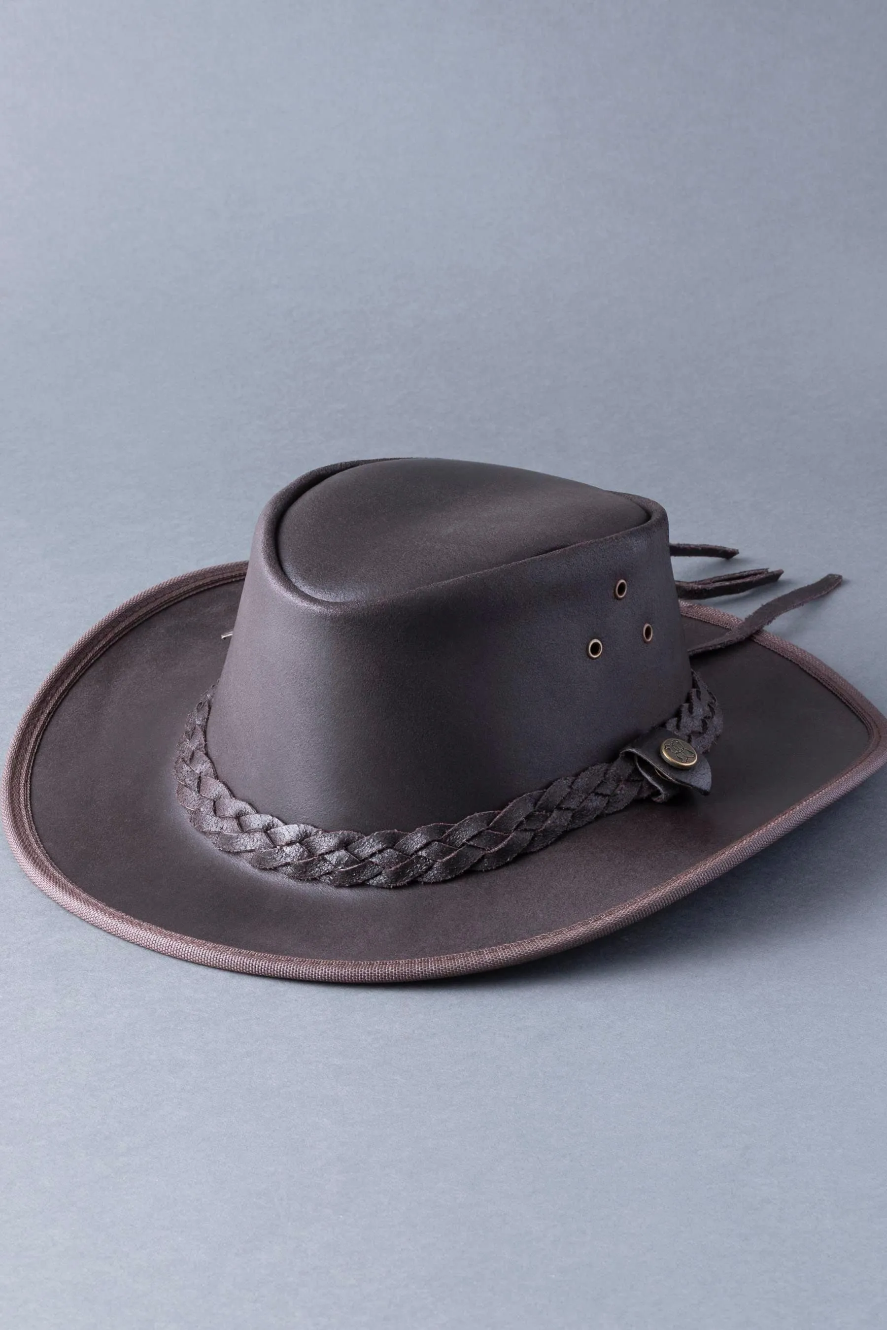 Lakeland Leather Outback III Australian Style Leather Hat