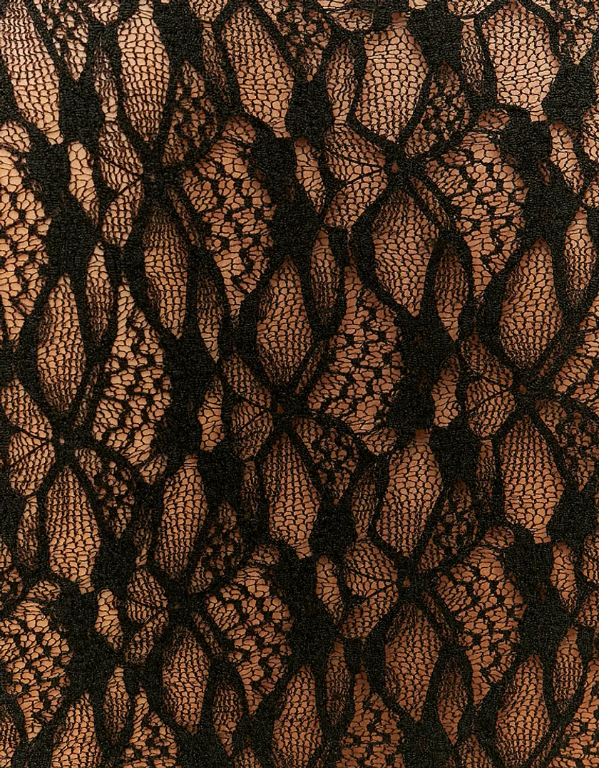 Long Black Lace Dress