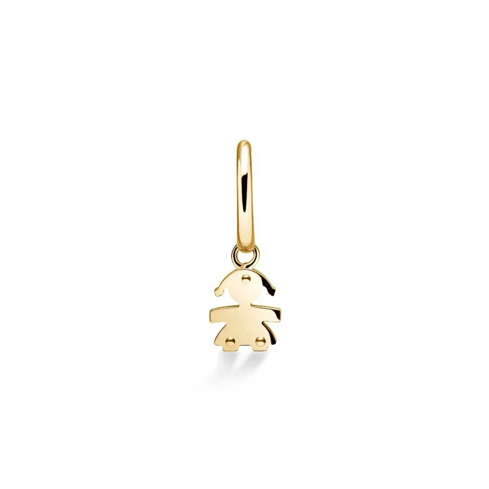 Mono Orecchino Pendente Le Bebè Bimba in Oro Giallo – i Classici – LBB122/1