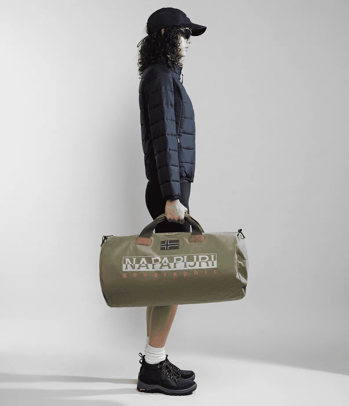 Green Lichen Unisex Bering 3 Bag NP0A4GGM GAE by NAPAPIJRI