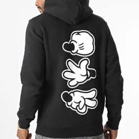 Player Black White Hoodie