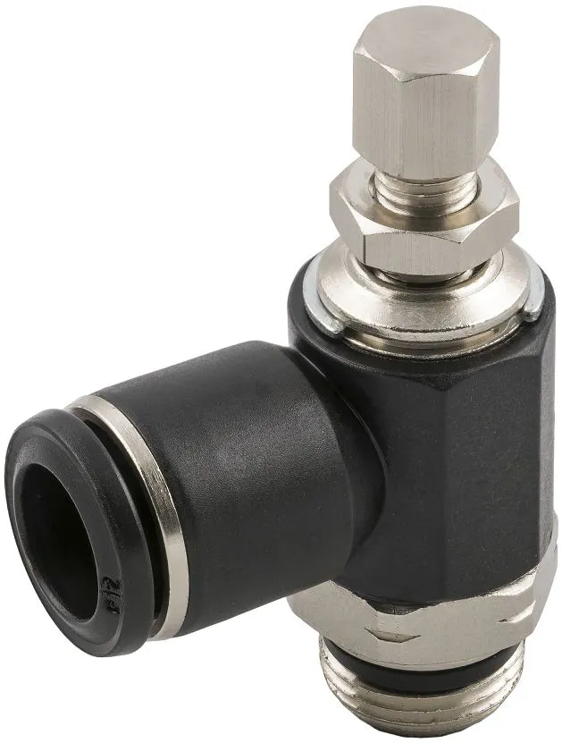 Regolatore di flusso RS PRO serie 55905, ingresso Maschio da 1/8 poll, ingresso tubo 1/8poll, uscita tubo 6mm