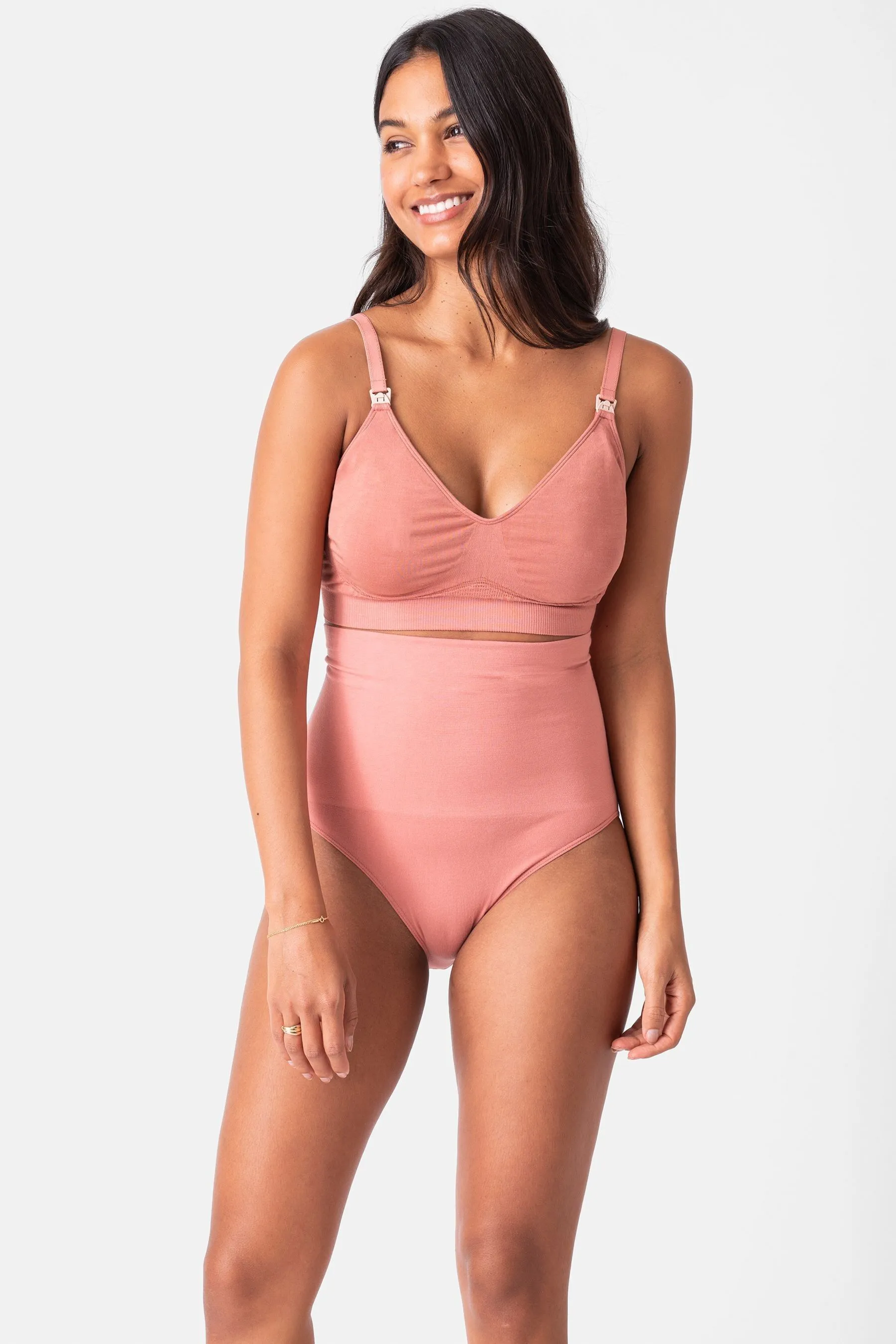 Seraphine Black & Terracotta Maternity Shaping Briefs - Double Pack