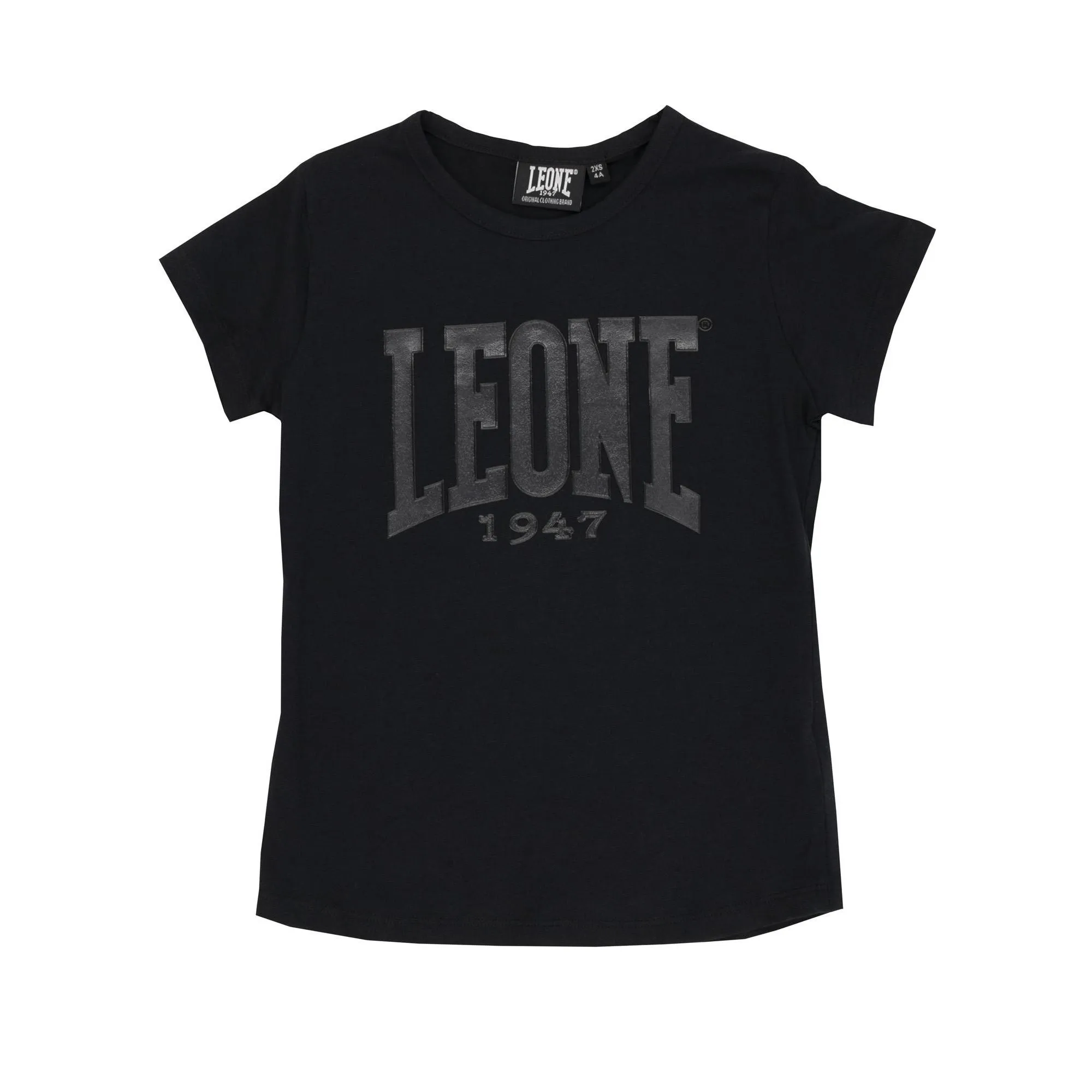 Leone girl T-shirt black short sleeve