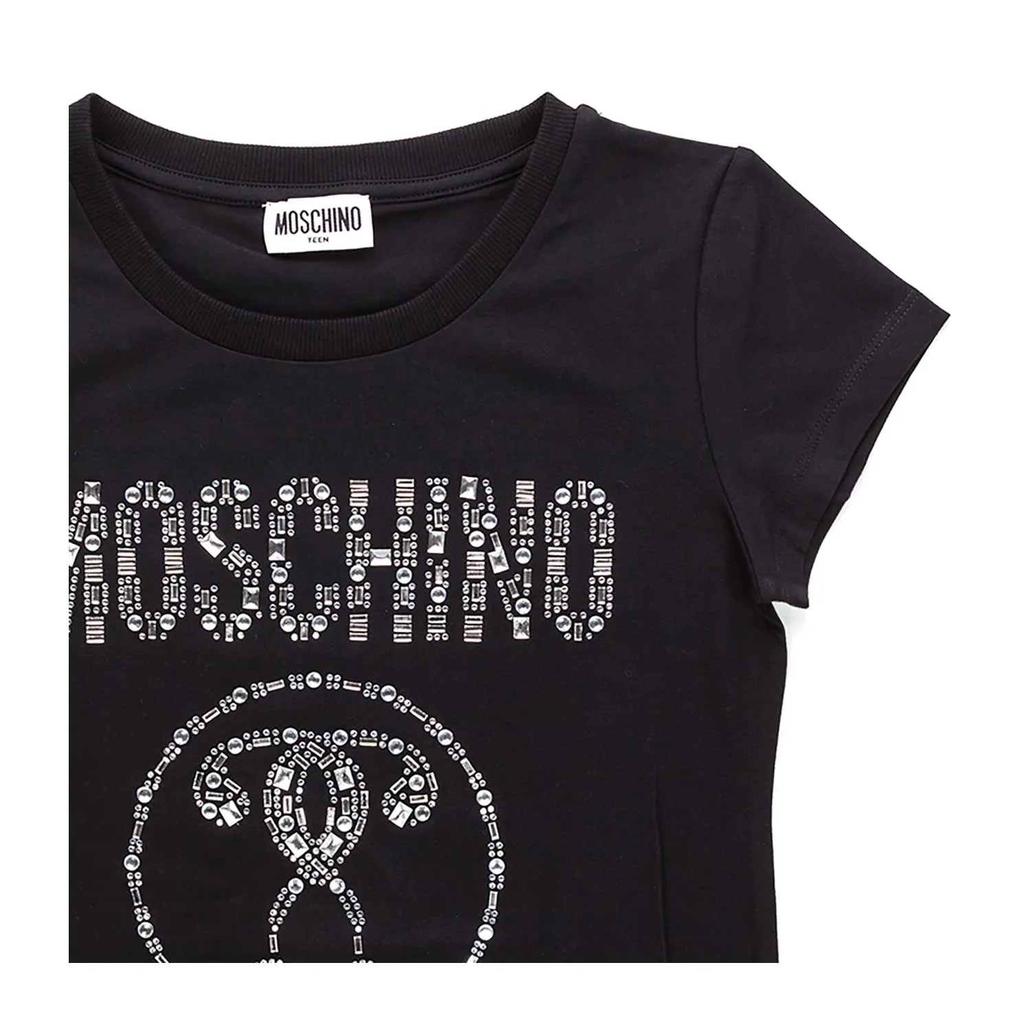 T-Shirt Logo Nera Teen Bambina