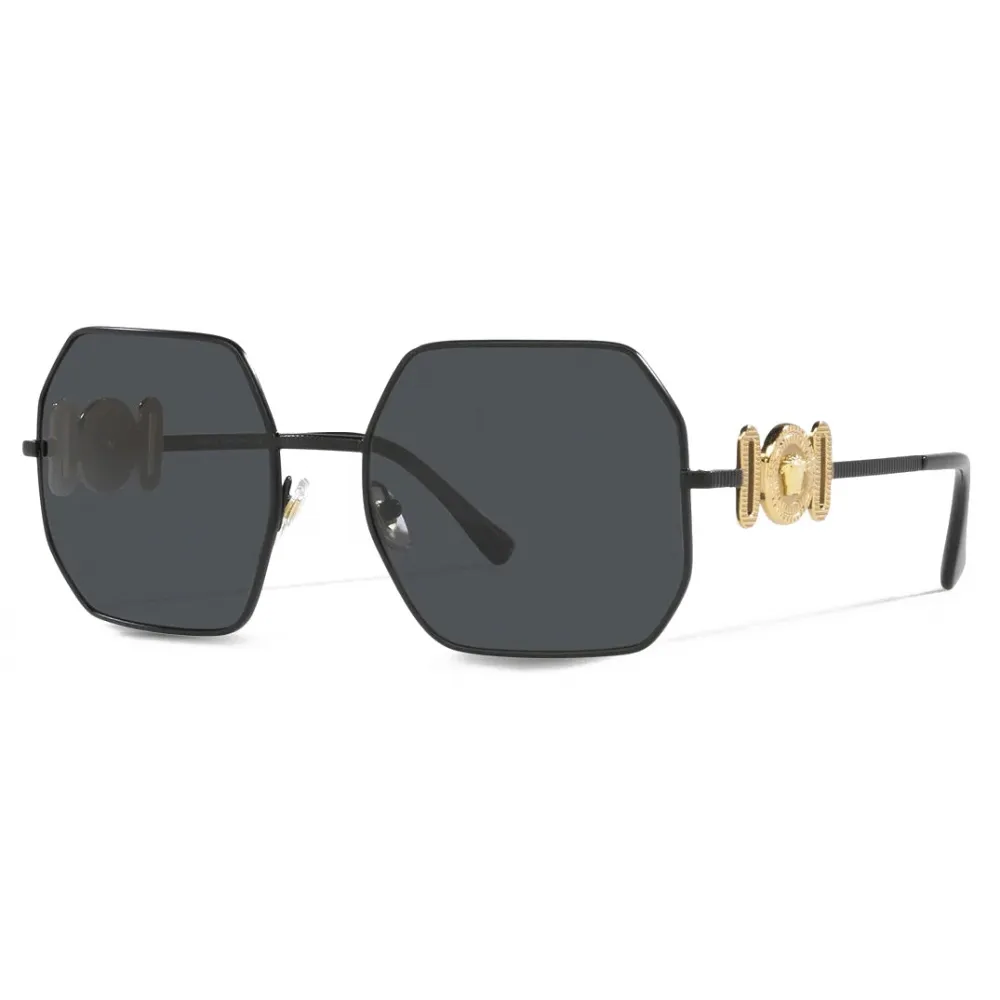 Versace - Occhiale da Sole Medusa Biggie - Nero Opaco - Occhiali da Sole - Versace Eyewear