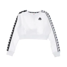 White/Black Women's Short Crewneck Sweatshirt Ays Band